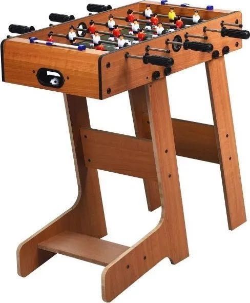 Stół do piłkarzyków z 18 piłkarzykami do zabawy  69 x 60 x 71 cm