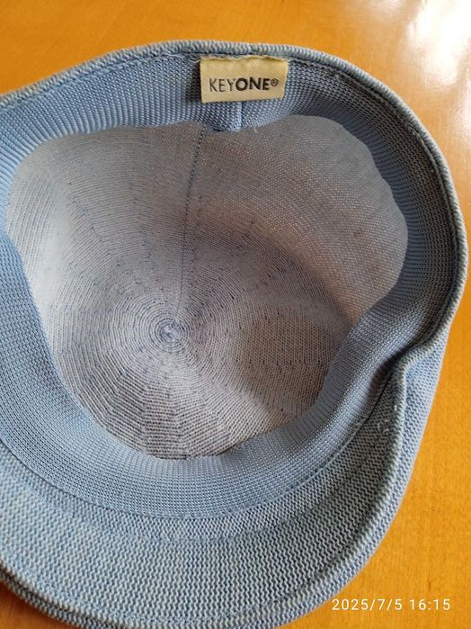 Czapka męska letnia Key One, błękitny kolor, rozmiar L/XL obw.57.