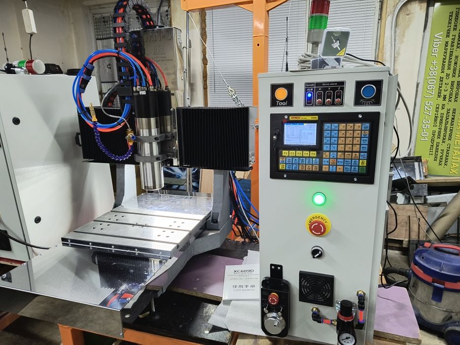 Фрезерный станок с ЧПУ МП-3 по металлу.