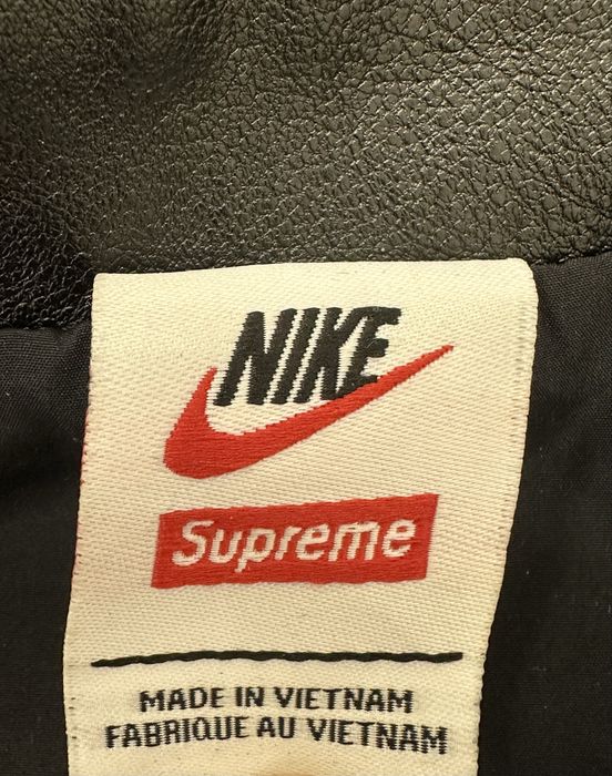 Supreme x Nike Leather Jacket Black | Кожанка найк | Шкіряна куртка