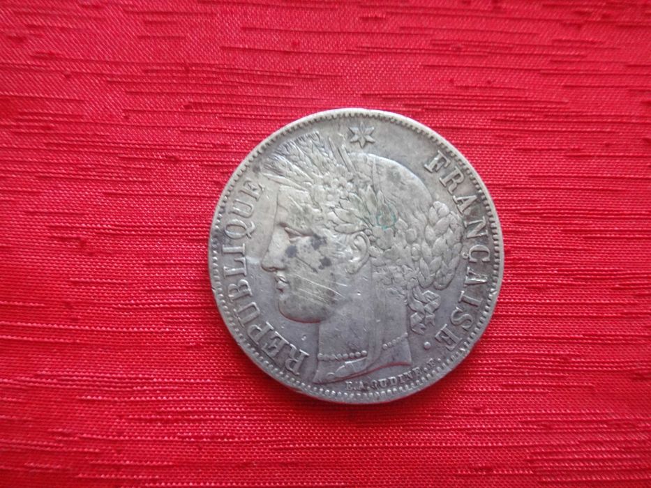 Srebrna moneta 5 franków 1850