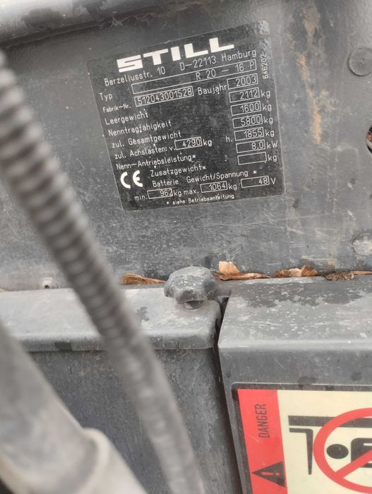 Still R20-16z 2003 rok, bateria 48 v z 2019 r