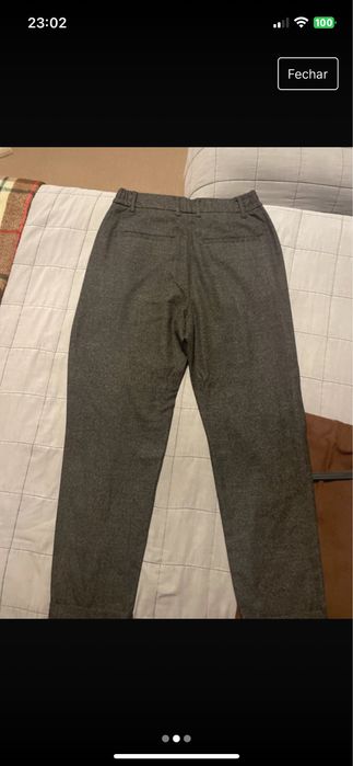 Calças tipo fato Bershka Carrot Fit