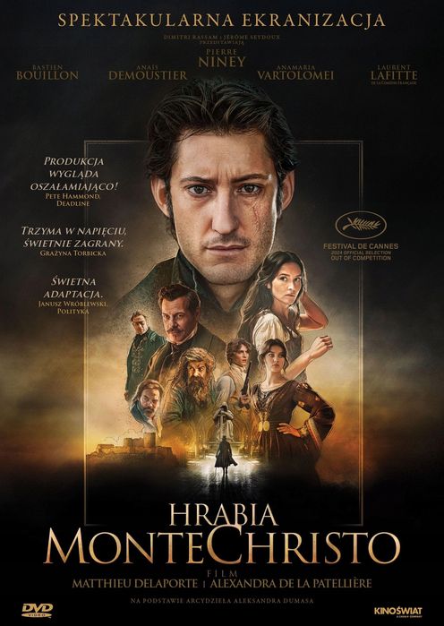 Hrabia Monte Christo Dvd. Kino Świat. Nowy Produkt