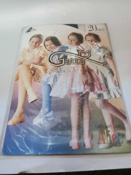 Rajstopy dla dziewczynki Gatta rozmiar 140-152 wzorzyste, granatowe