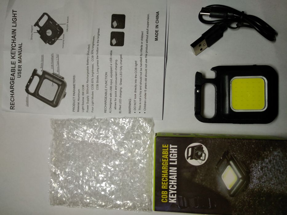 ‼️Є ОПТ‼️500мАч від 5 шт.Метал,фонарик брелок,LED ліхтарик,аккумулятор