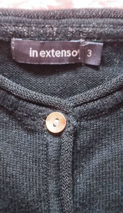 InExtenso Czarny sweterek dla dziewczynki r.98