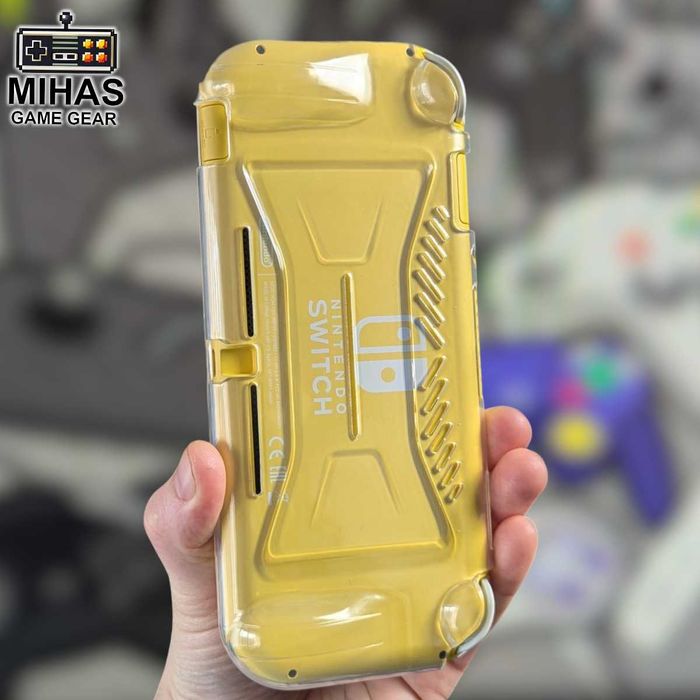 Nintendo Switch Lite: Прозорий чохол-бампер, накладки Super Mario