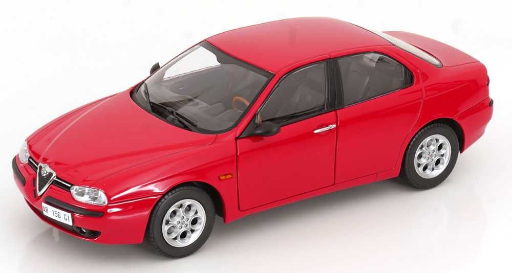 Model 1:18 Mitica Alfa Romeo 156 2.5 V6 24V 1997 red / black interior