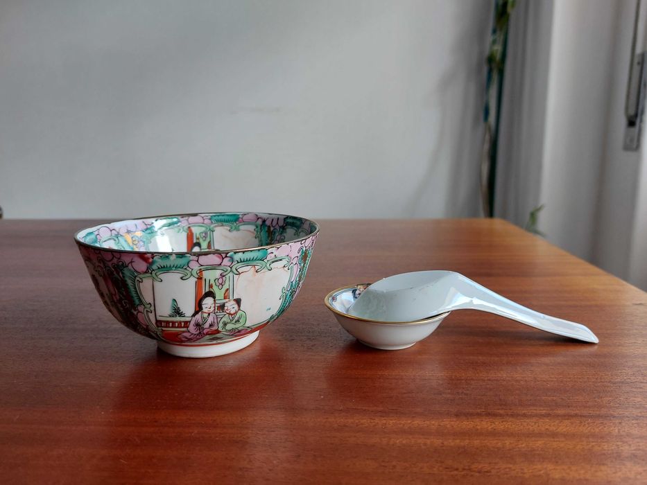 Conjunto de Taças + Colher - Loiça de Macau