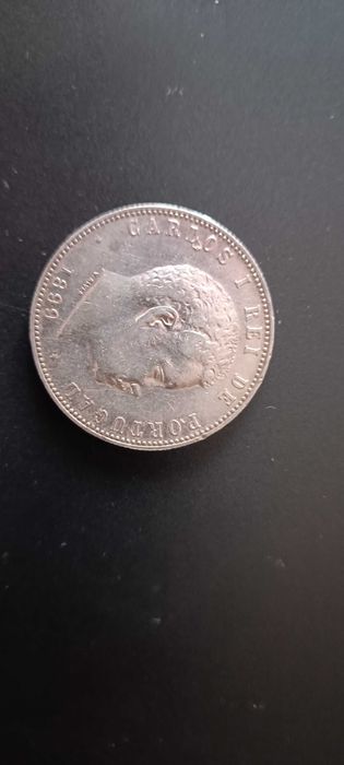 Moeda prata Rei D.CarlosI