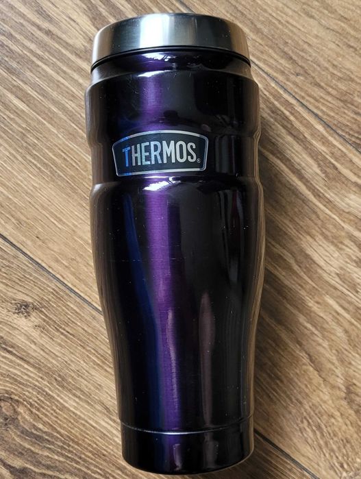 Thermos King kubek podróżny 470ml stal nierdzewna czarny połysk Coffee To Go BDB
