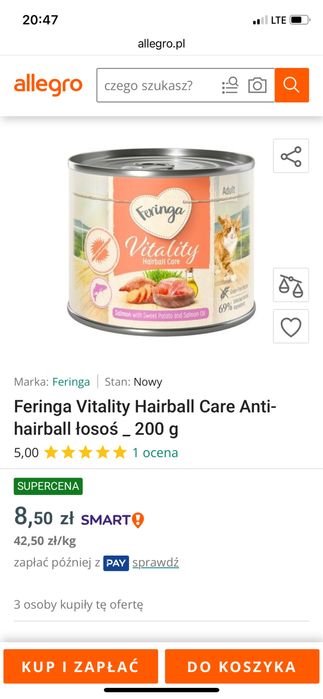 Karma dla kota feringa