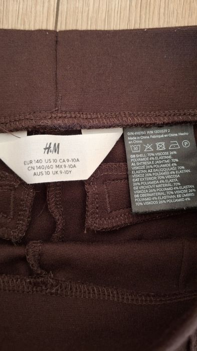 Spodnie dzwony brązowe na 9/10 lat H&M