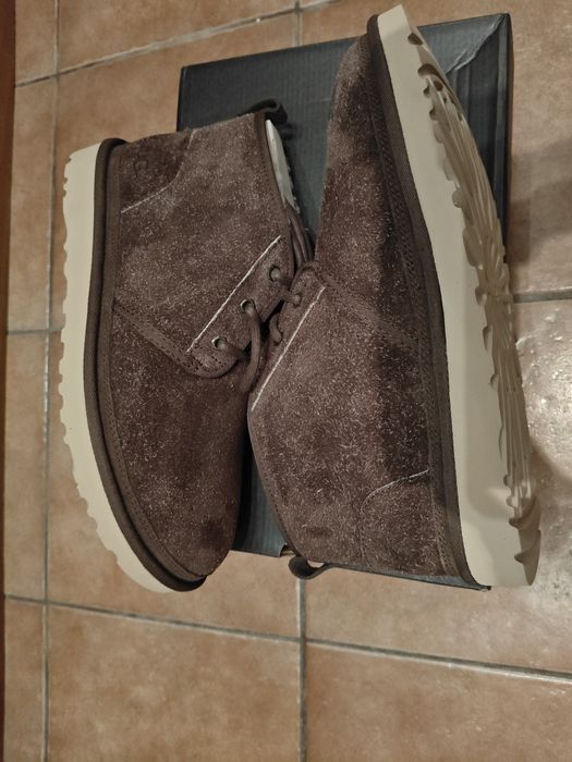 Buty botki śniegowce UGG Neumel shaggy suede 43 EU 10 US wełna