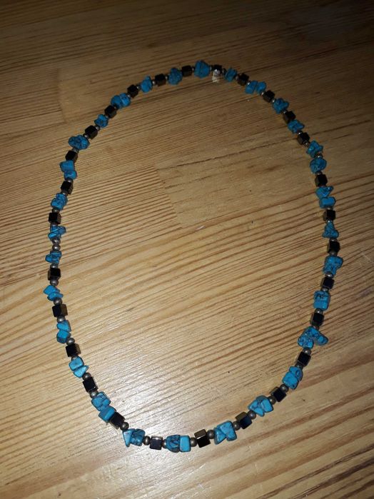 Намисто з ланцюжків, намисто з бірюзою, "око Фатіми"