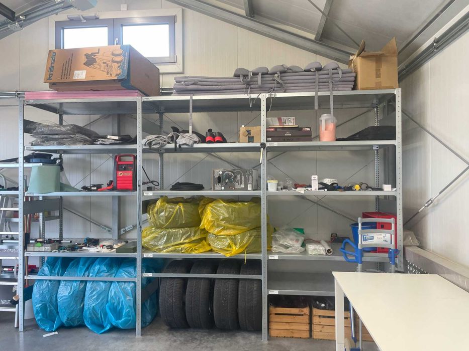 Regały META CLIP H2500xL1300xW700 mm Solidne Ocynk 225kg na półkę!