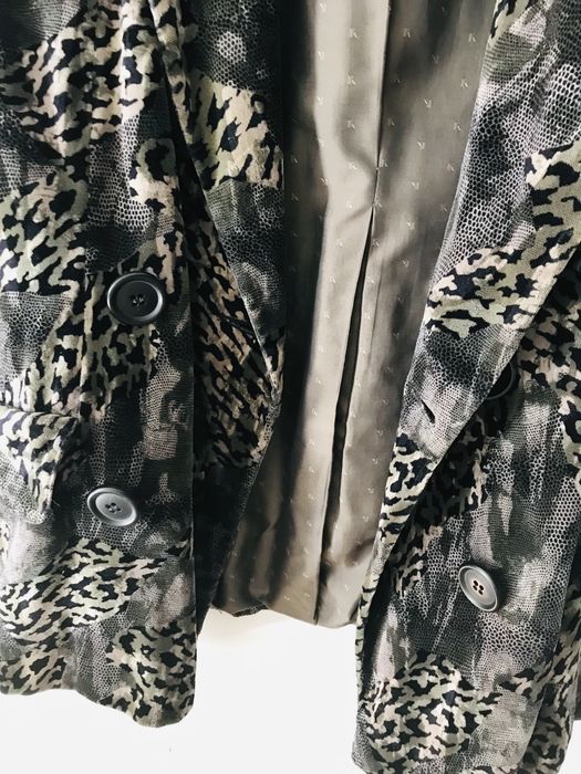 Dwurzędowa włoska aksamitna marynarka r. M