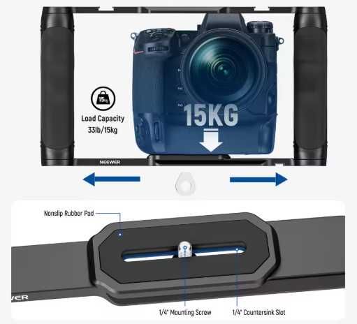 Стабілізатор  фотокамери  клітка NEWEER Прожектор та Затискач