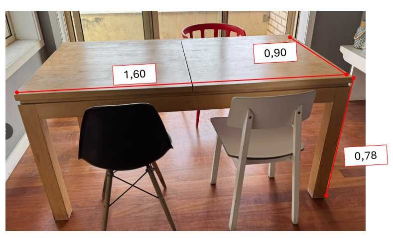 Mesa de jantar extensivel