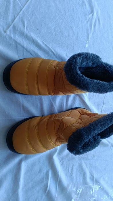 Nowe Buty Zimowe Śniegowce 37 Miodowe Ocieplane Kożuszkiem Botki