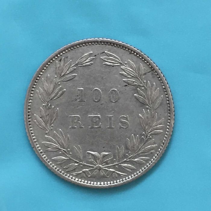 100 Réis 1889 - D. Luís I - prata