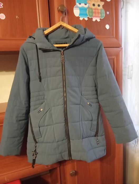 Куртка жіноча демісезонна синя, р. 50