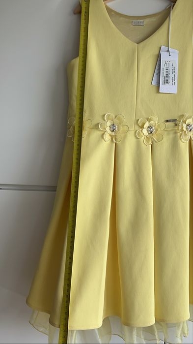 Nowa sukienka dla dziewczynki GUESS rozmiar 8 kolor żóły