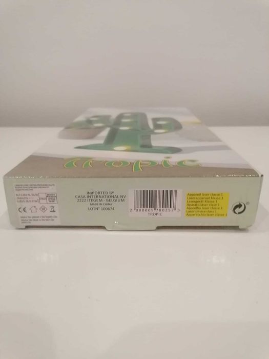 Luminária Cacto LED - Abajur de Mesa e Parede Tropical Penha de França