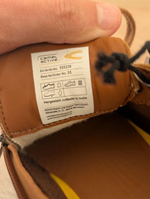 Шкіряні оригінальні кросівки Camel Active 41 p. 25.-26 см.
Нові, з