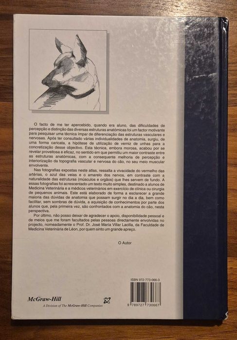 Livro Veterinária - Atlas de dissecação do cão David Alves Ferreira