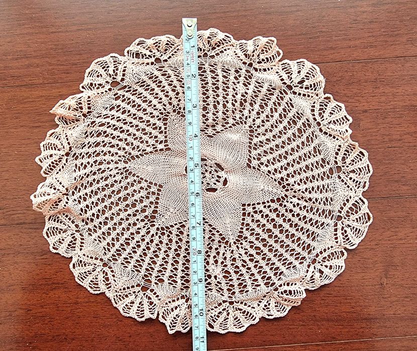 Naperon rosa com uma estrela