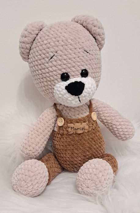 Miś Wojtek handmade rękodzieło na szydełku