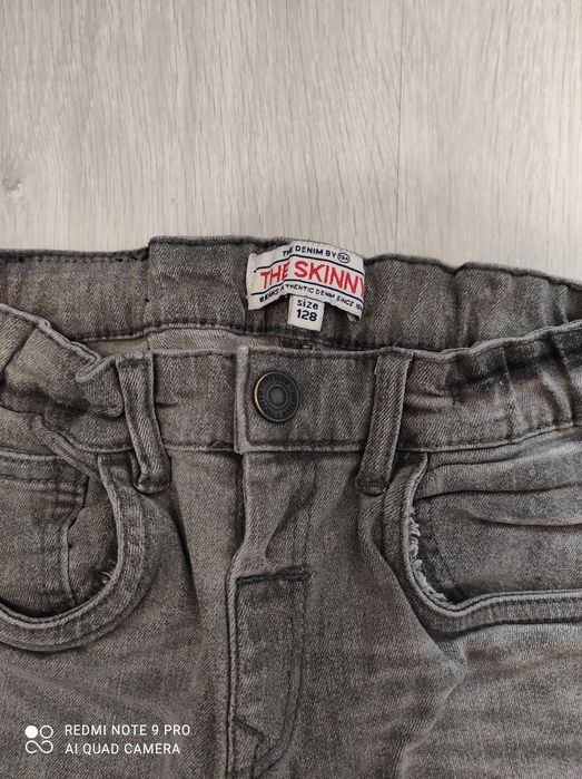 Szare jeansy skinny C&A 128