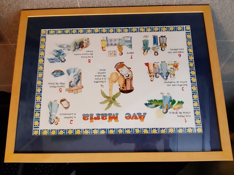 Quadros infantis com orações