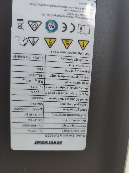 Falownik zeversolar evershine tlc4000 WiFi inwerter