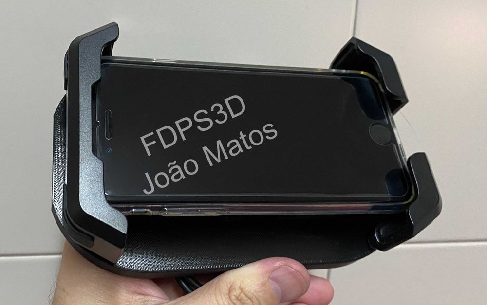 Suporte telemóvel e Racebox mini para volante de kart c/kit Sodi/Birel