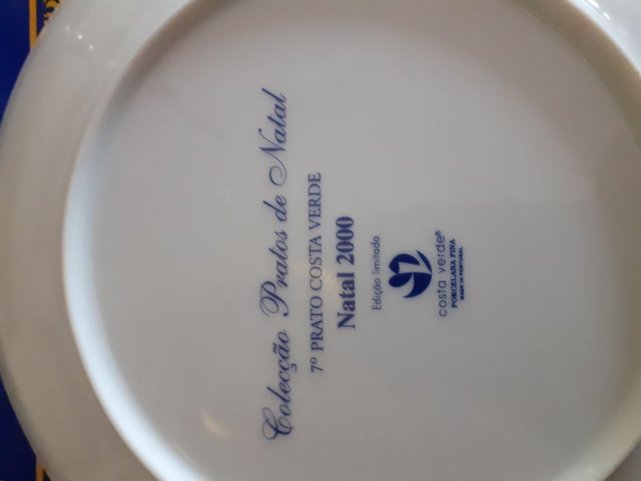Prato com motivos de Natal