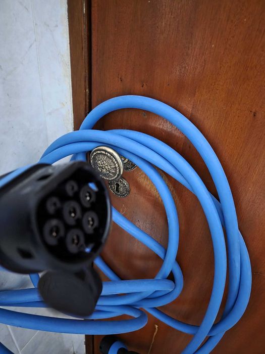 Cabo Carregamento Elétricos / Híbridos Tipo 2 para Tipo 2 (Modo 3) – Novo