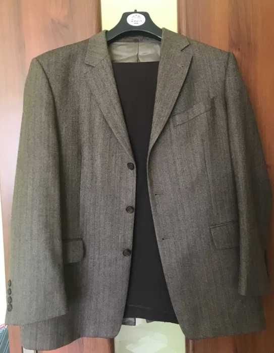 Brązowy garnitur męski Bytom Classic marynarka spodnie krawat