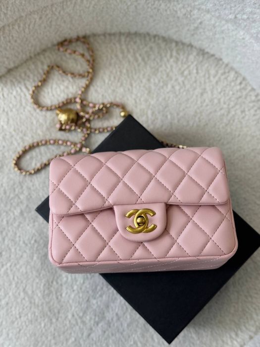 Сумка Chanel рожева шкіра