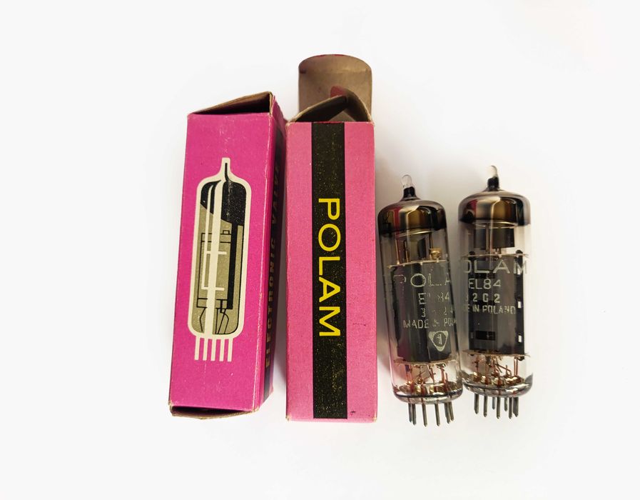 Lampy EL-84 POLAM dobrana para w pudełkach nowe ze starych zapasów