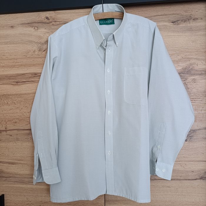 Biznesowa koszula męska z długim rękawem , kołnierzyk 43, 3XL Riccardo