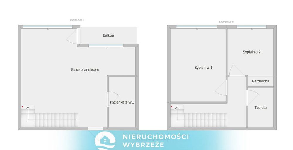 Dwupoziomowe mieszkanie | Jasień