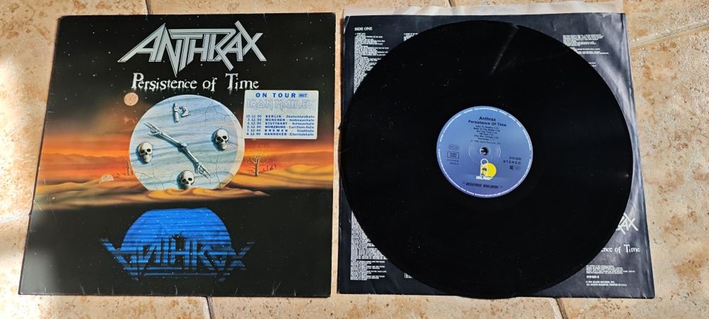 Anthrax - Persistence Of Time LP 1990 disco como novo