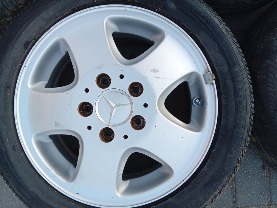 4 Alufelgi Opony Kapsle OE Mercedes A Vaneo