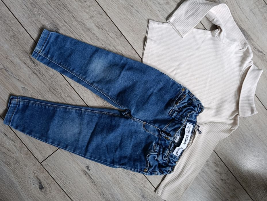 Spodnie jeans r.92 + gratis