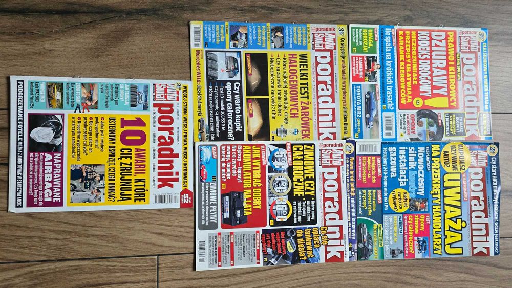 Czasopisma Auto Świat Poradnik numery 11/2008 10/2010 10/2012 11/2016 12/2017