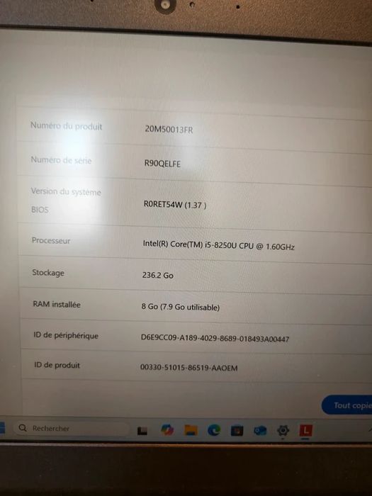 Lenovo Thinkpad L380 i5 8ª Geração 8GB RAM 240GB SSD