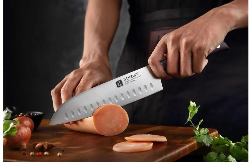 Профессиональный Кухонный Нож XINZUO Сантоку